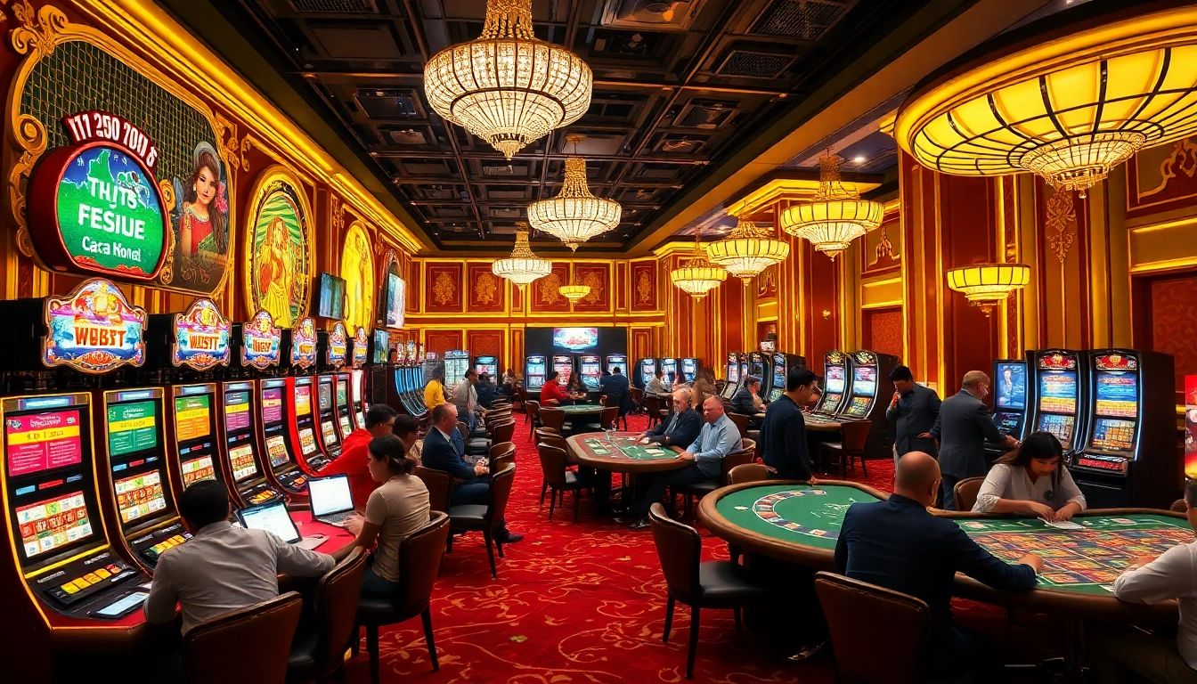 Experience the excitement of 호치민 마사지 in a vibrant casino setting, featuring engaging table games and luxurious slot machines.