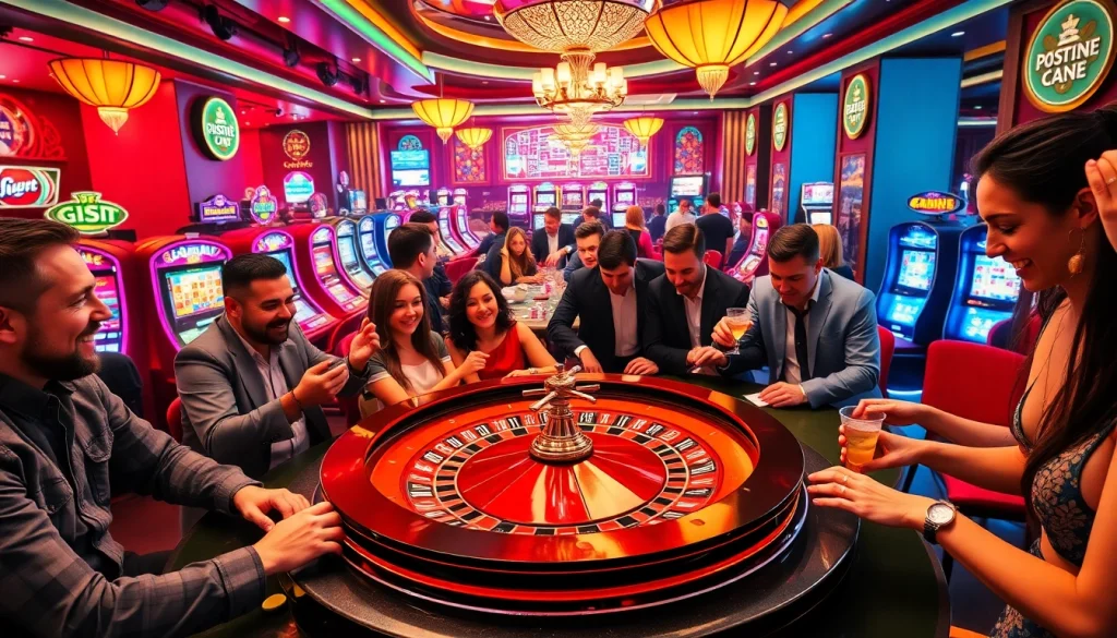 Players enjoying bets at a lively casino with "bdg game login" featured, showcasing exciting gaming interactions.