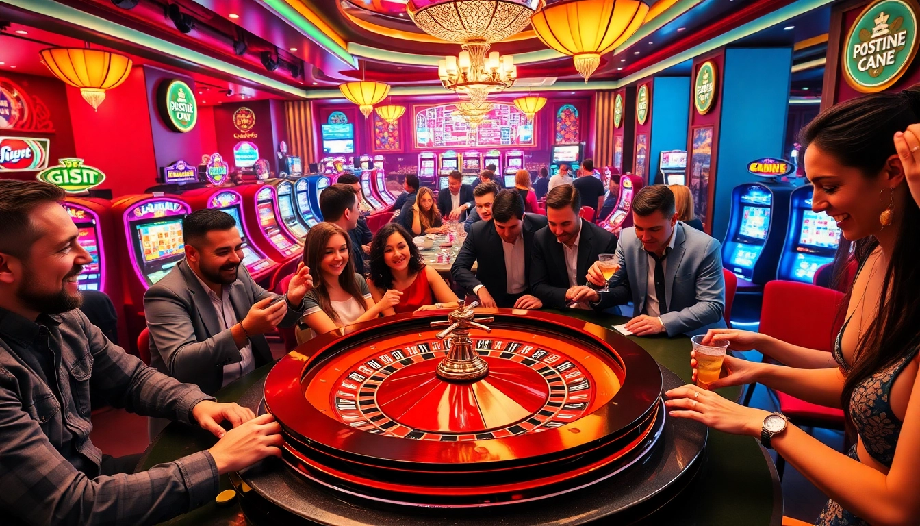 Players enjoying bets at a lively casino with "bdg game login" featured, showcasing exciting gaming interactions.