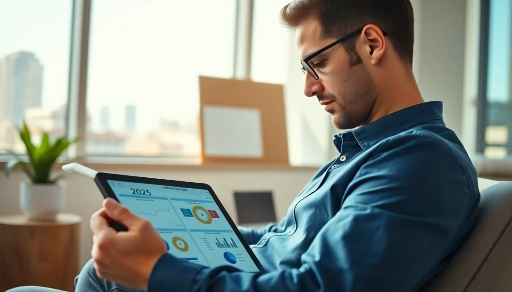 Engaged affiliate marketer planning the affiliate marketing content plan 2025 in a modern office.