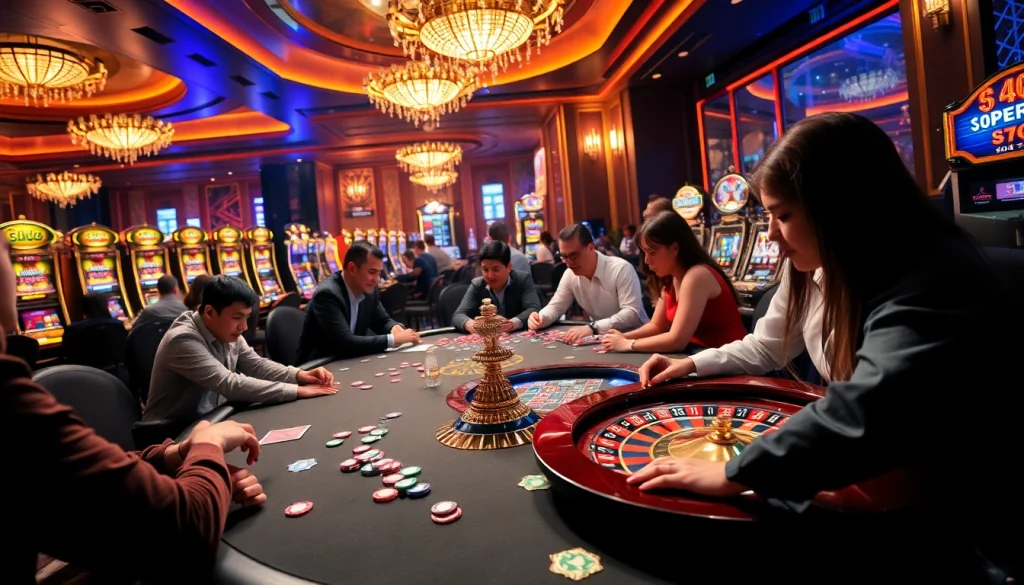 Experience the thrill of gk888 at the poker table, with vibrant chips and intense players enjoying the game.